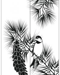 Пескоструйный рисунок Птицы 151
